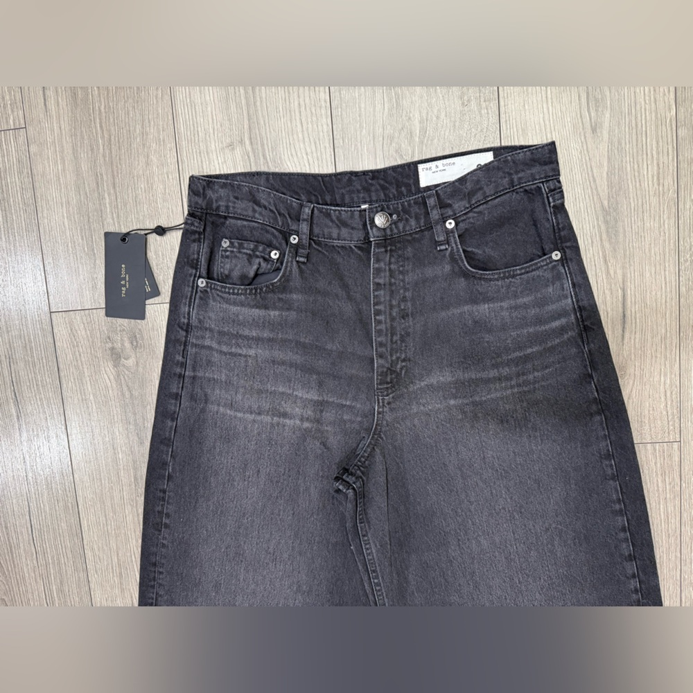 NWT Rag & Bone BLAIR‎ SOFIE HIGH-RISE ANKLE WIDE LEG WITH CUFF RIGID Sz 32 - Picture 3 of 13